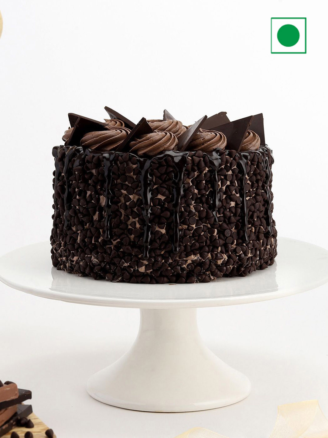 IGP Chocolate Flavor Eggless Round Cake- 600 g