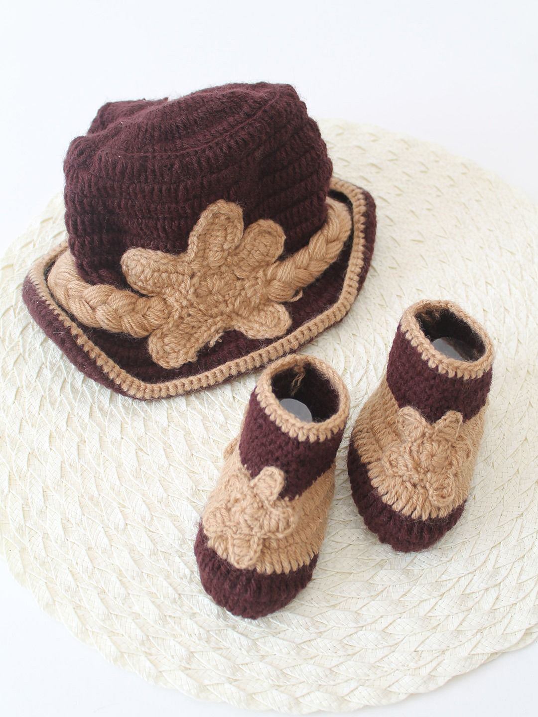 Woonie Infants Boys 2-Pcs Cow Boy Baby Photoshoot Props