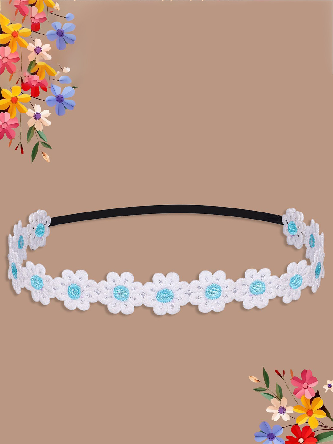 SYGA Girls Soft & Thin Headband Stretchable Bandana Hairband for Kids 0-3 Years