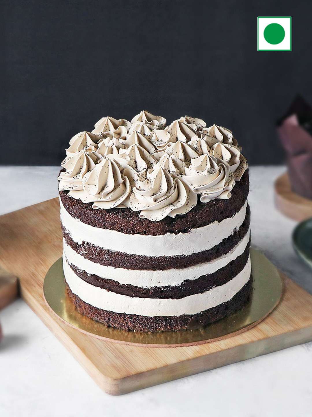 IGP Coffee Flavour Eggless Round Cake- 500g