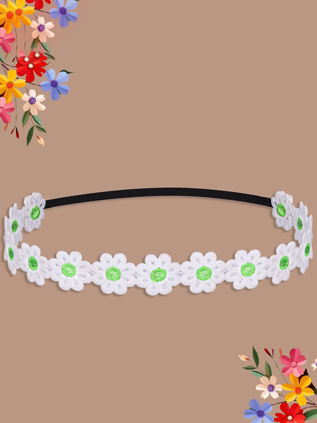 SYGA Girls Flower Chill Wrap Headband
