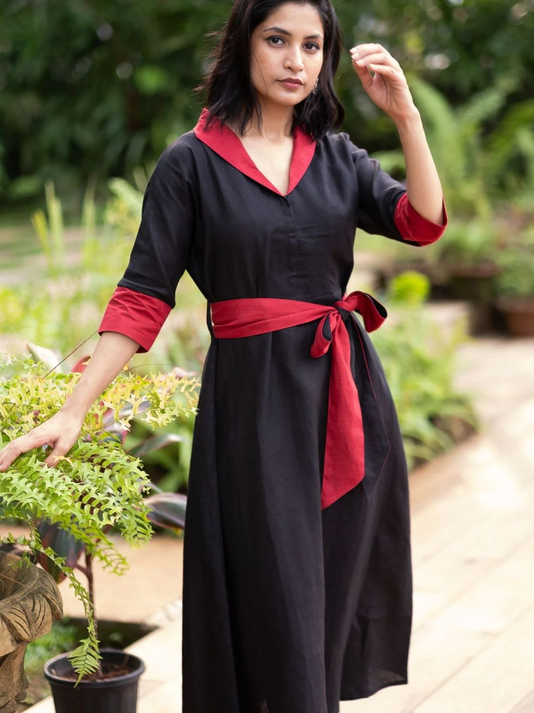 Creatures of Habit Women Linen Flared Dress