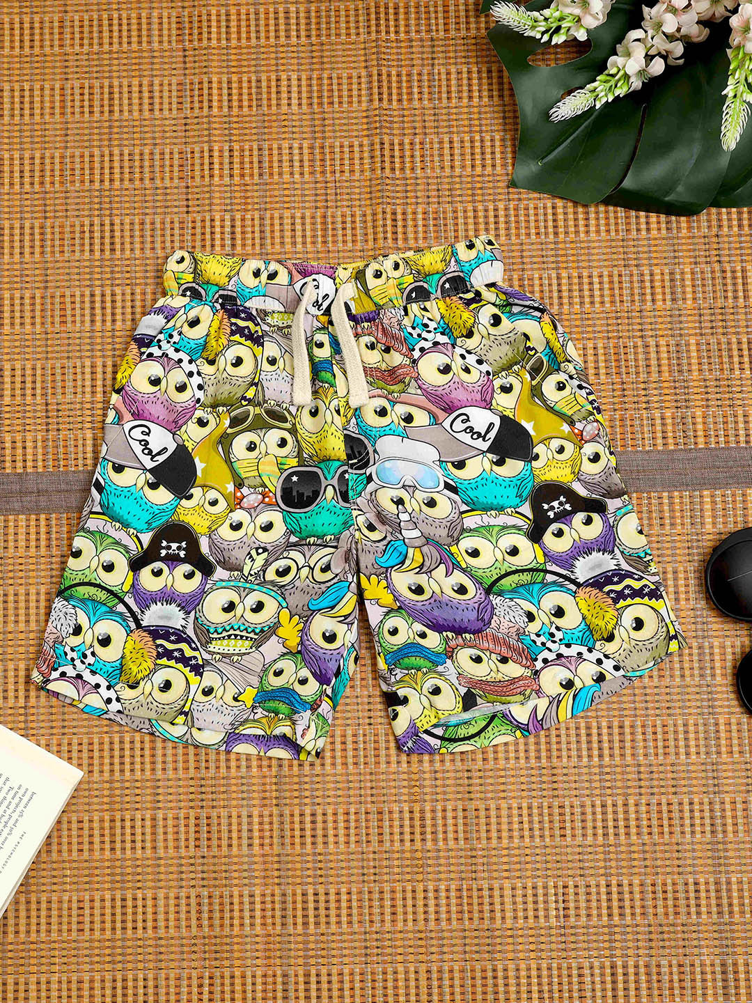 The Lion and The Fish Boys Owl Printed Relaxed Fit Short