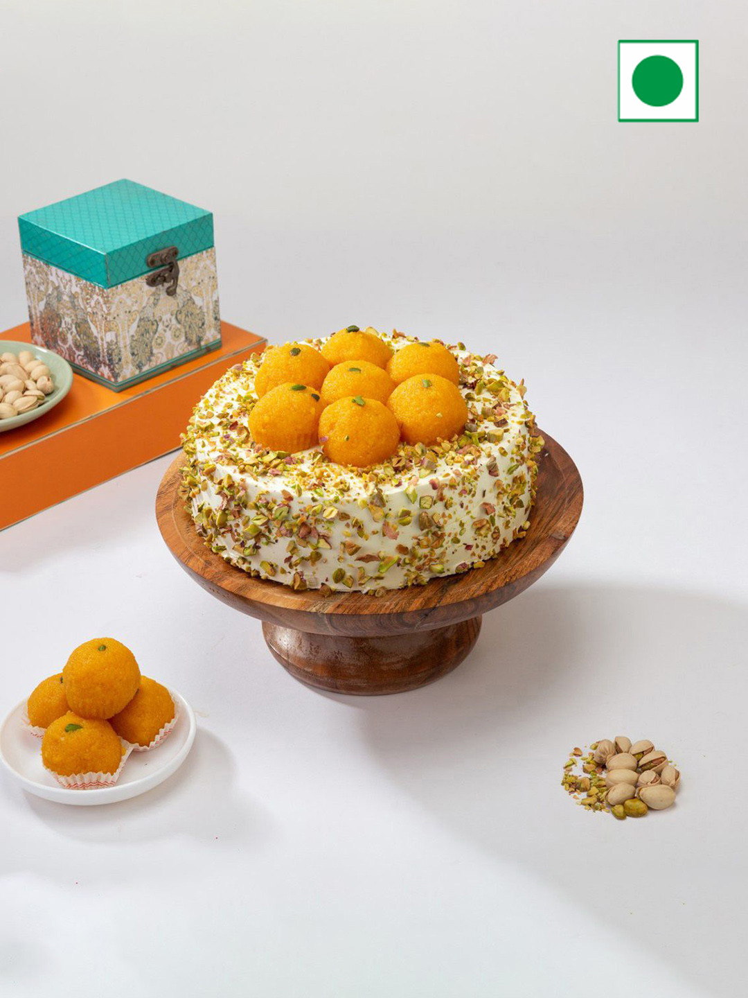 IGP Delish Motichoor Ladoo Cake (1 Kg)