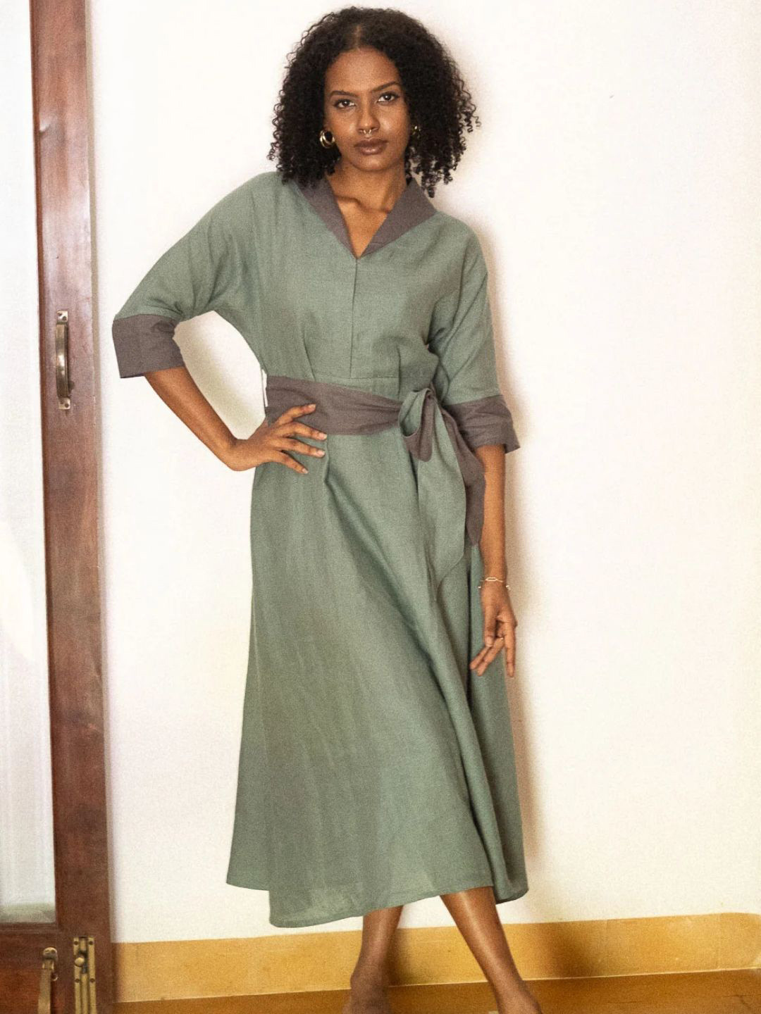 Creatures of Habit Women Linen Flared Dress