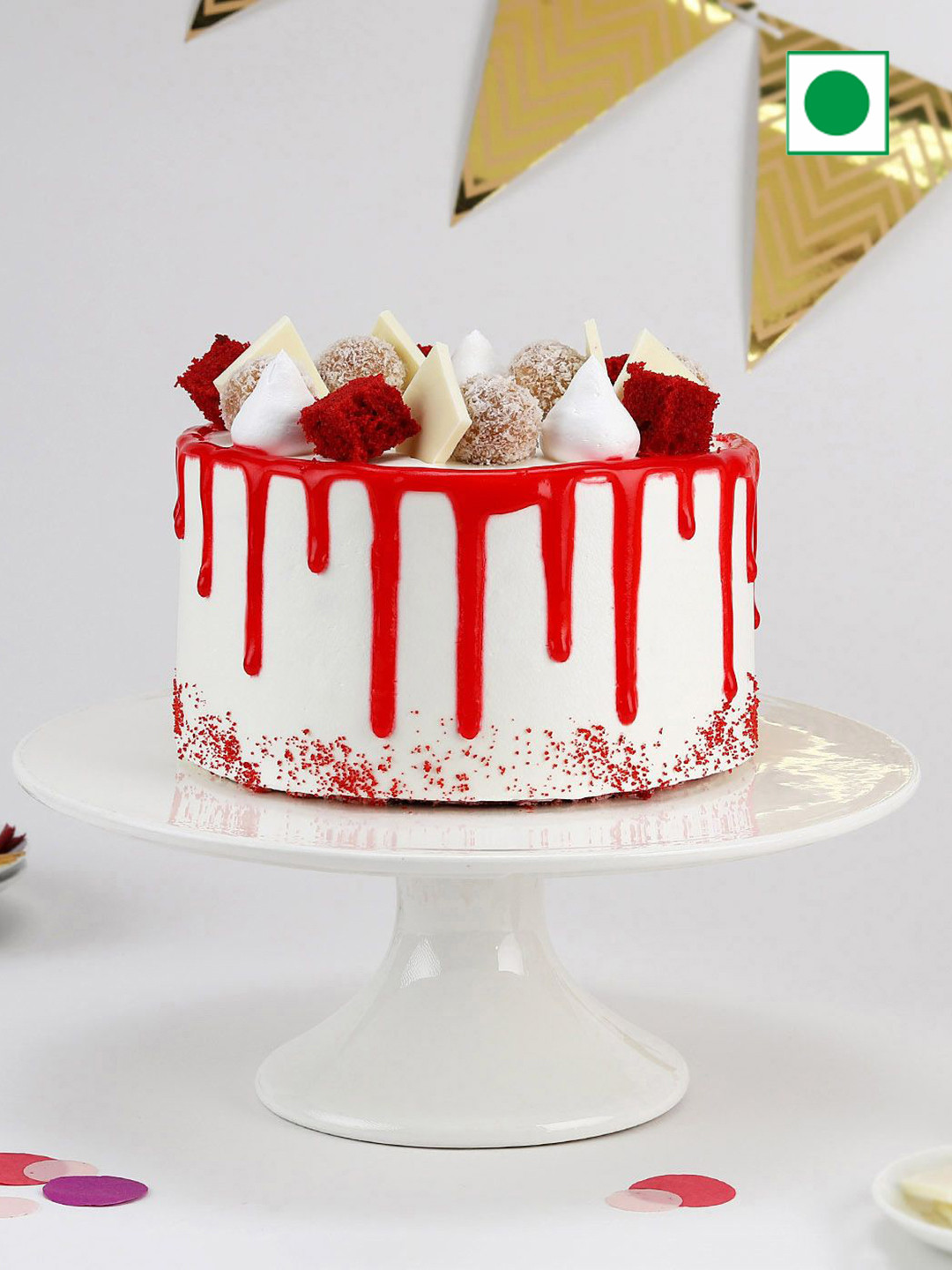IGP Red Velvet Flavour Eggless Round Cake 600 G