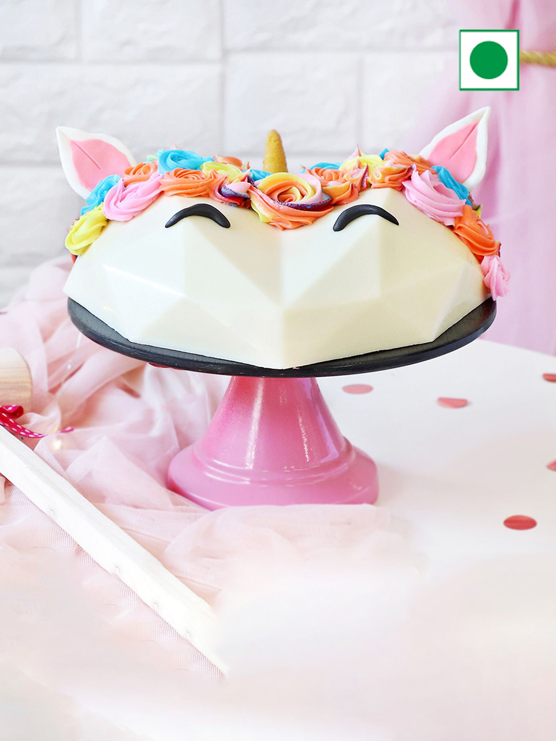 IGP Unicorn Chocolate Heart Pinata Cake (750 gm)