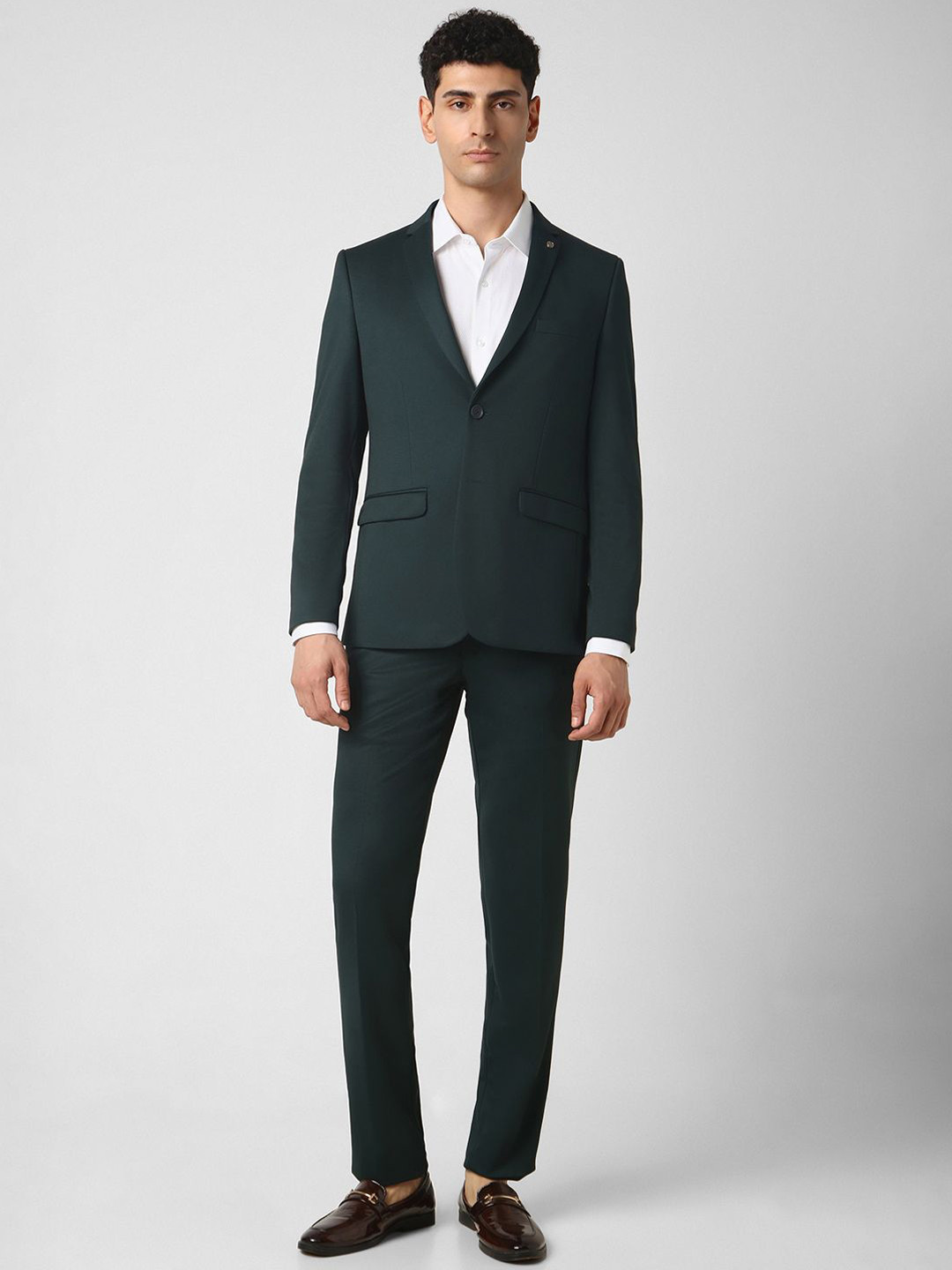 Van Heusen Super Slim Fit Single-Breasted Blazer & Trousers