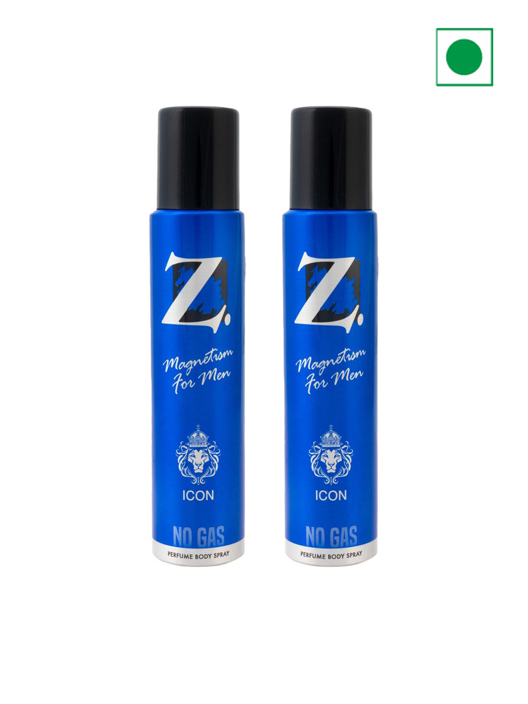Z-MAGNETISM FOR MEN Icon Set Of 2 Long Lasting Deodorant Body Spray - 120ml(99g) Each
