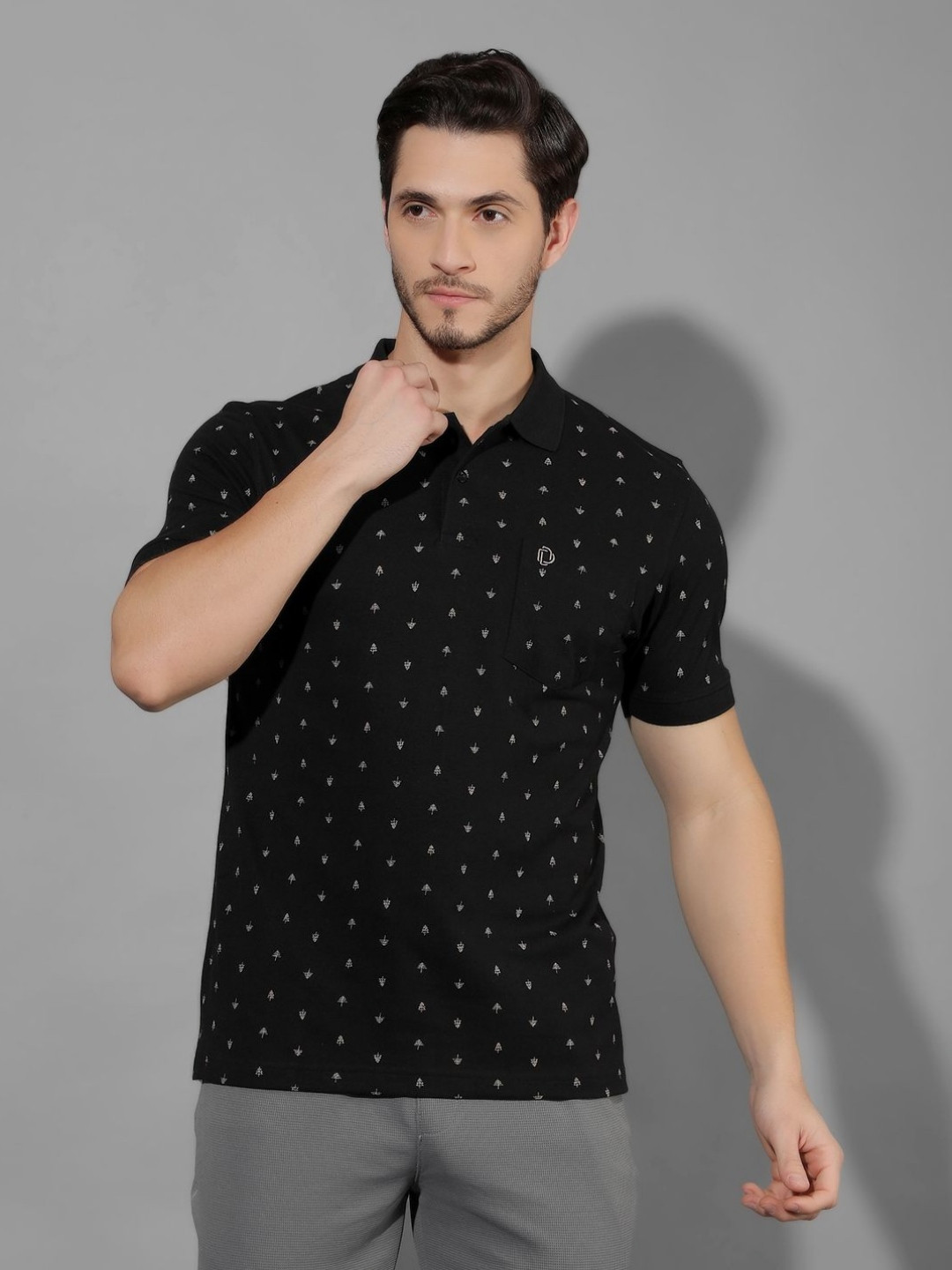 Dollar Men All Over Print Polo Tshirt with Pocket