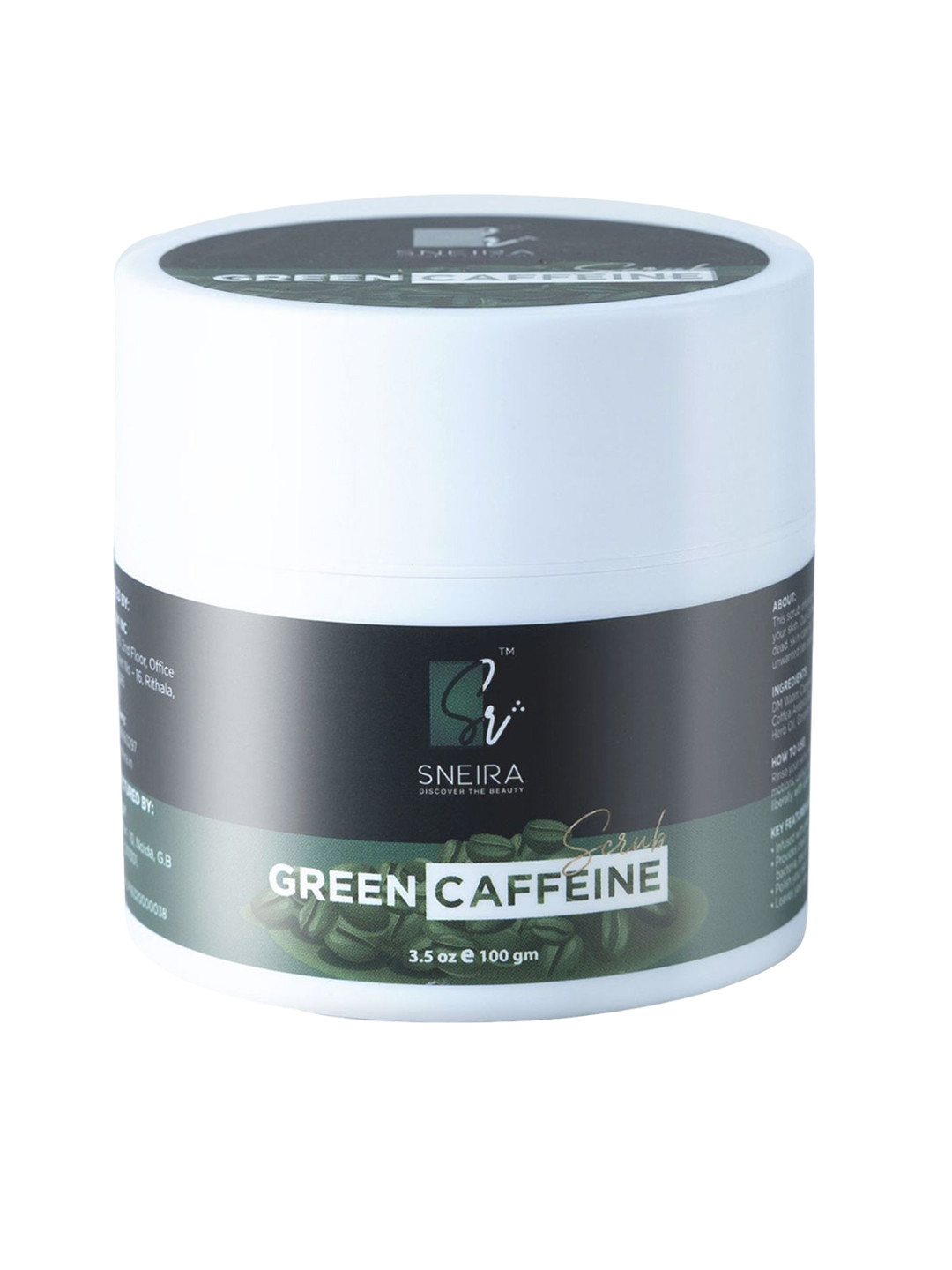 SNEIRA Green Caffeine Face Scrub-100g