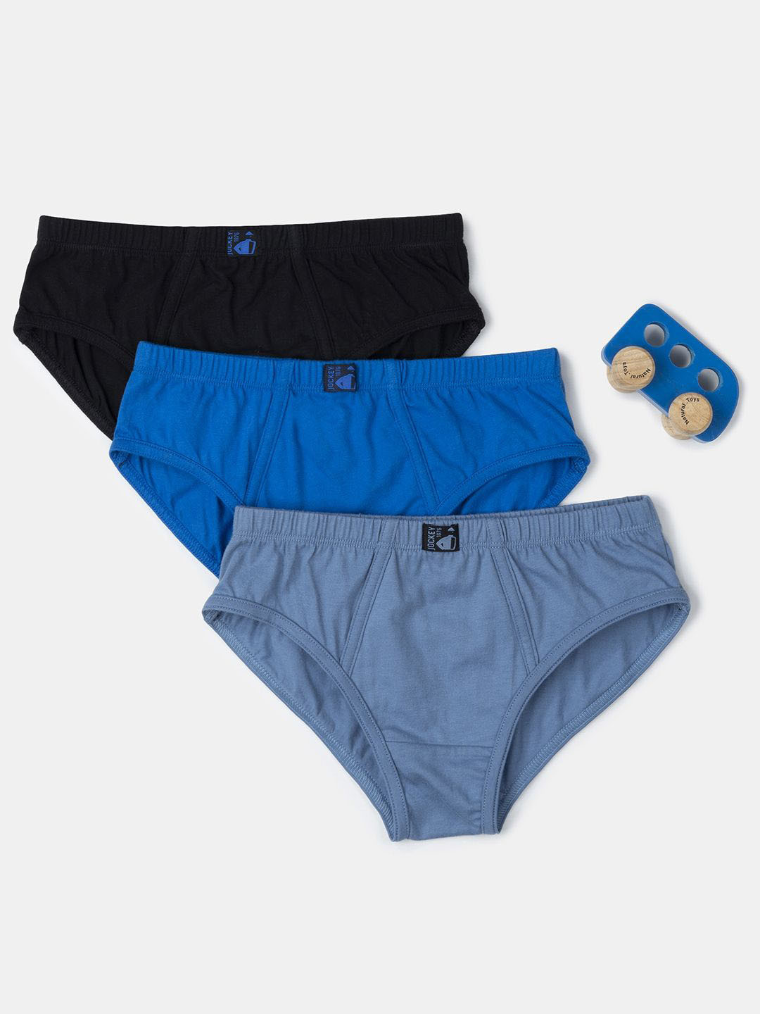 Jockey Boys Pack of 3 Super Combed Cotton Brief with Ultrasoft Waistband-3035