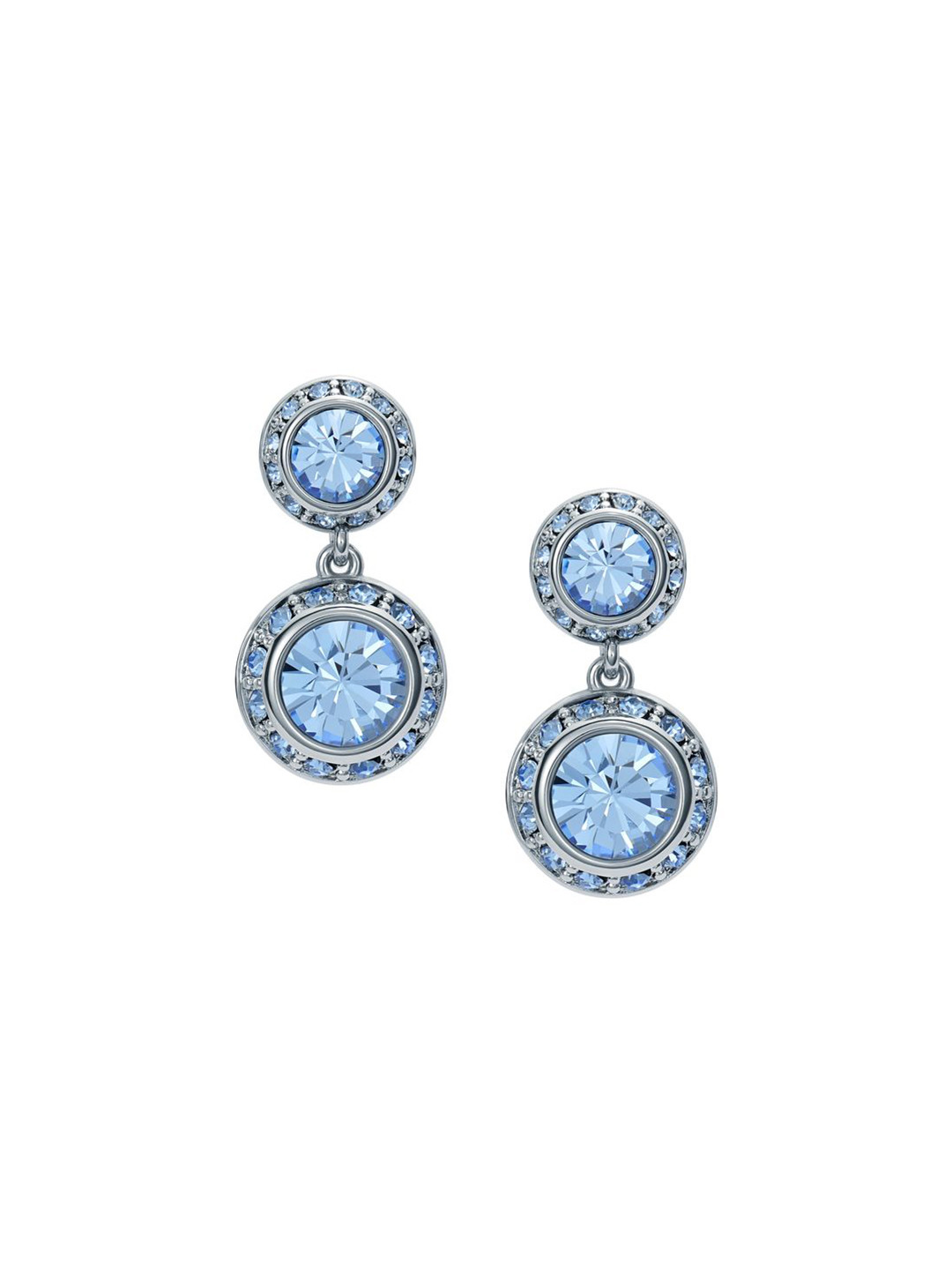 Ted Baker Sollia Solitaire Silver-Plated Sparkle Crystal Drop Earrings