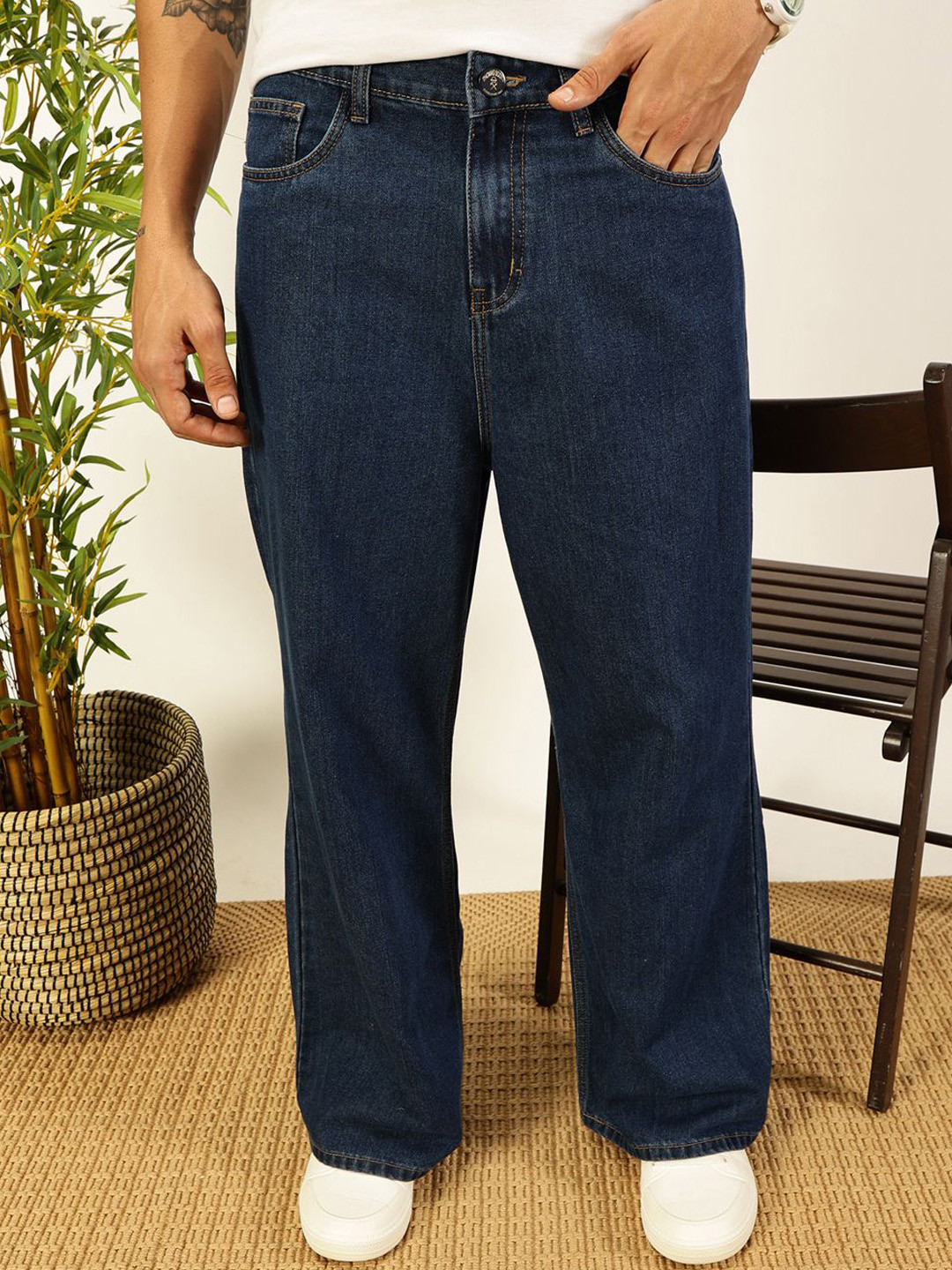 Thomas Scott Men Smart Bootcut Jeans