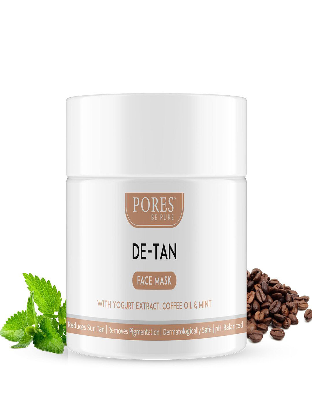 PORES Be Set Of 3 Pure De-Tan Face Mask For Glowing Skin &  Tan Removal-100g Each
