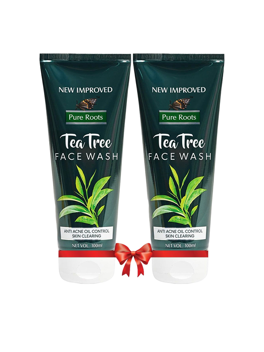 pure roots Set Of 2 Tea Tree Face Wash For Oil Control - 100ml Each