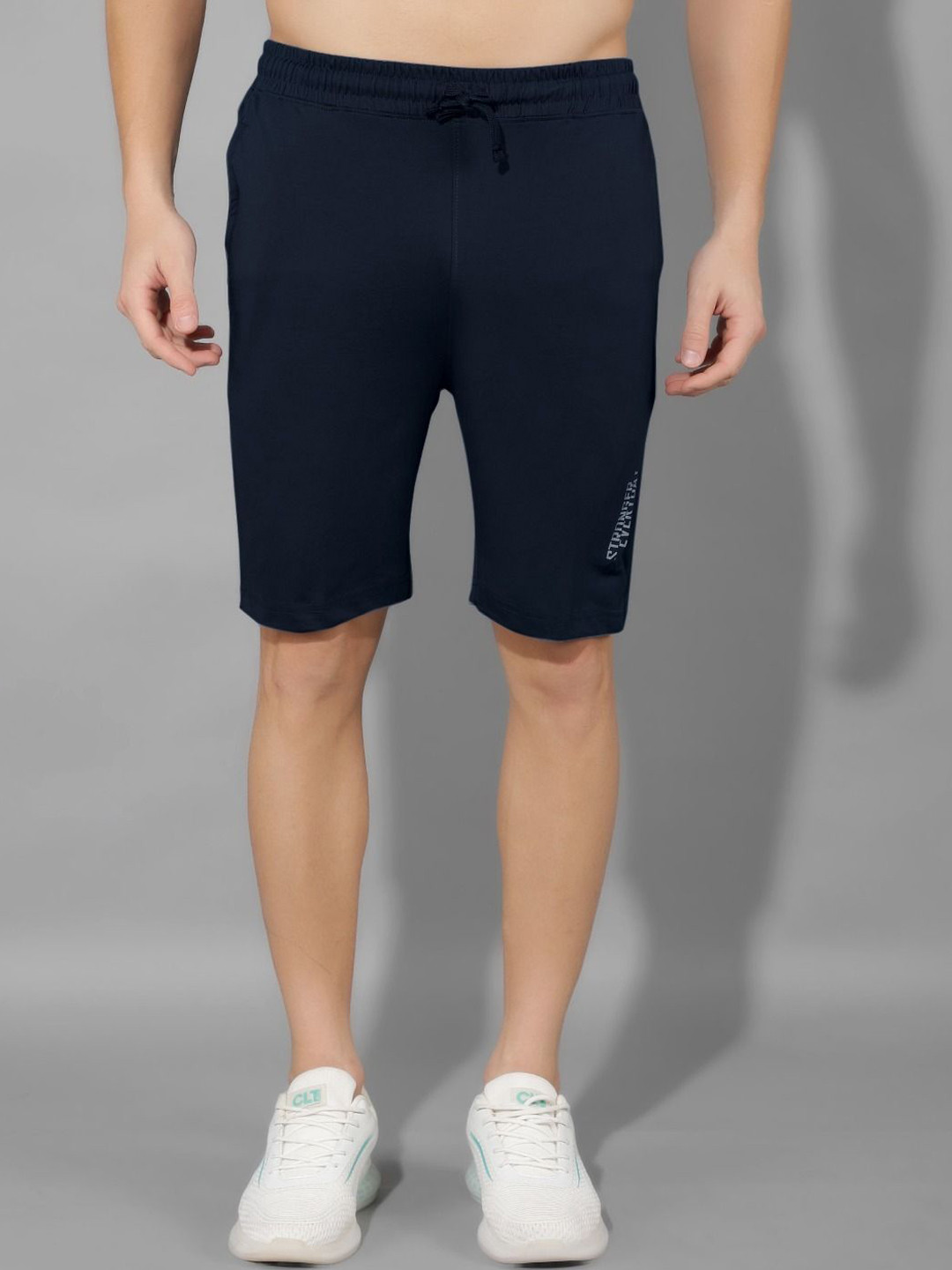 Dollar Solid Bermuda Shorts With Contrast Neon Piping