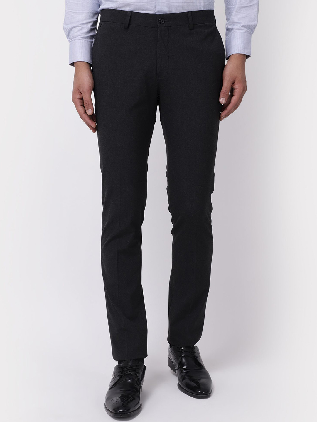 Blackberrys Men B-91Slim Fit Mid-Rise Flat-Front Trousers