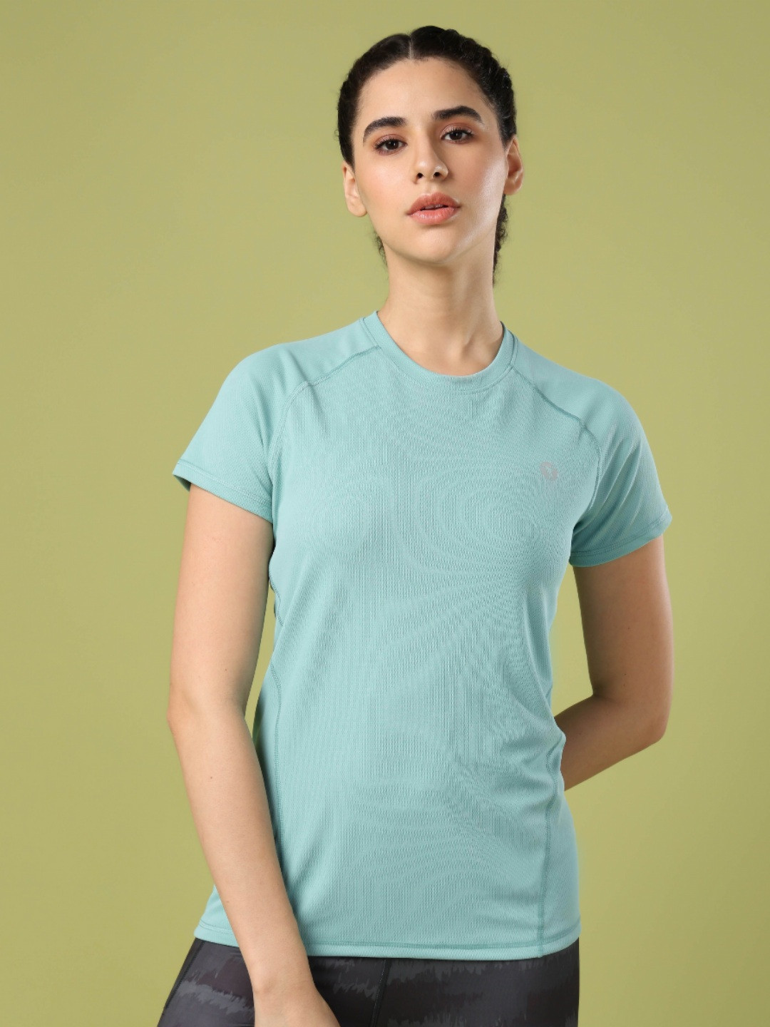 Technosport Rapid-Dry Raglan Sleeves Slim Fit Sports T-shirt With TECHNO COOL