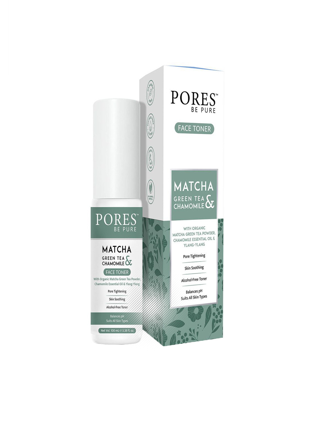 PORES Be Pure Matcha Set Of 3 Green Tea  Face Toner- 100ml Each