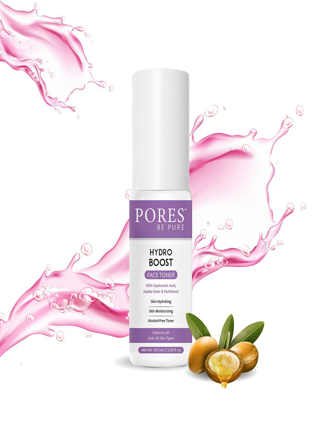 PORES Be Pure Set Of 3 Hydro Boost Face Toner With Hyaluronic Acid-100ml Each