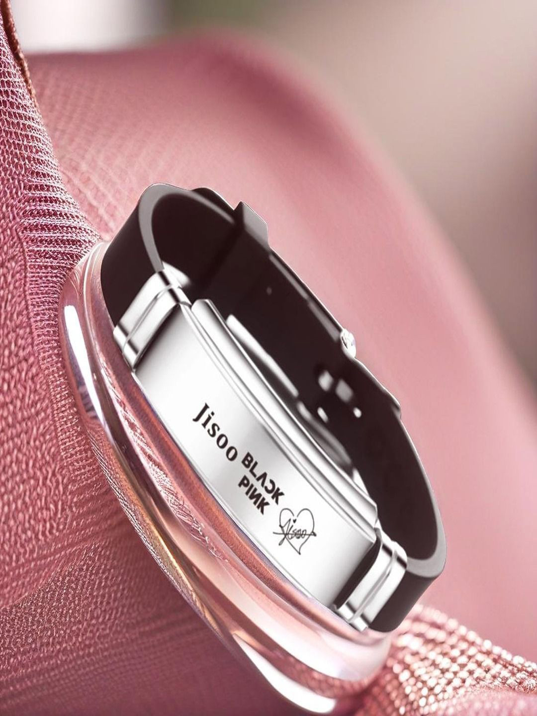 UNIVERSITY TRENDZ Leather Korean Signature Jisoo Wraparound Bracelet