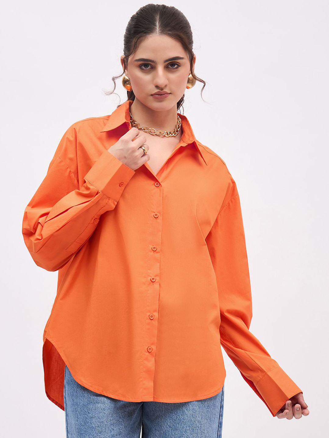 JUNE & HARRY Women Relaxed Opaque Party Shirt