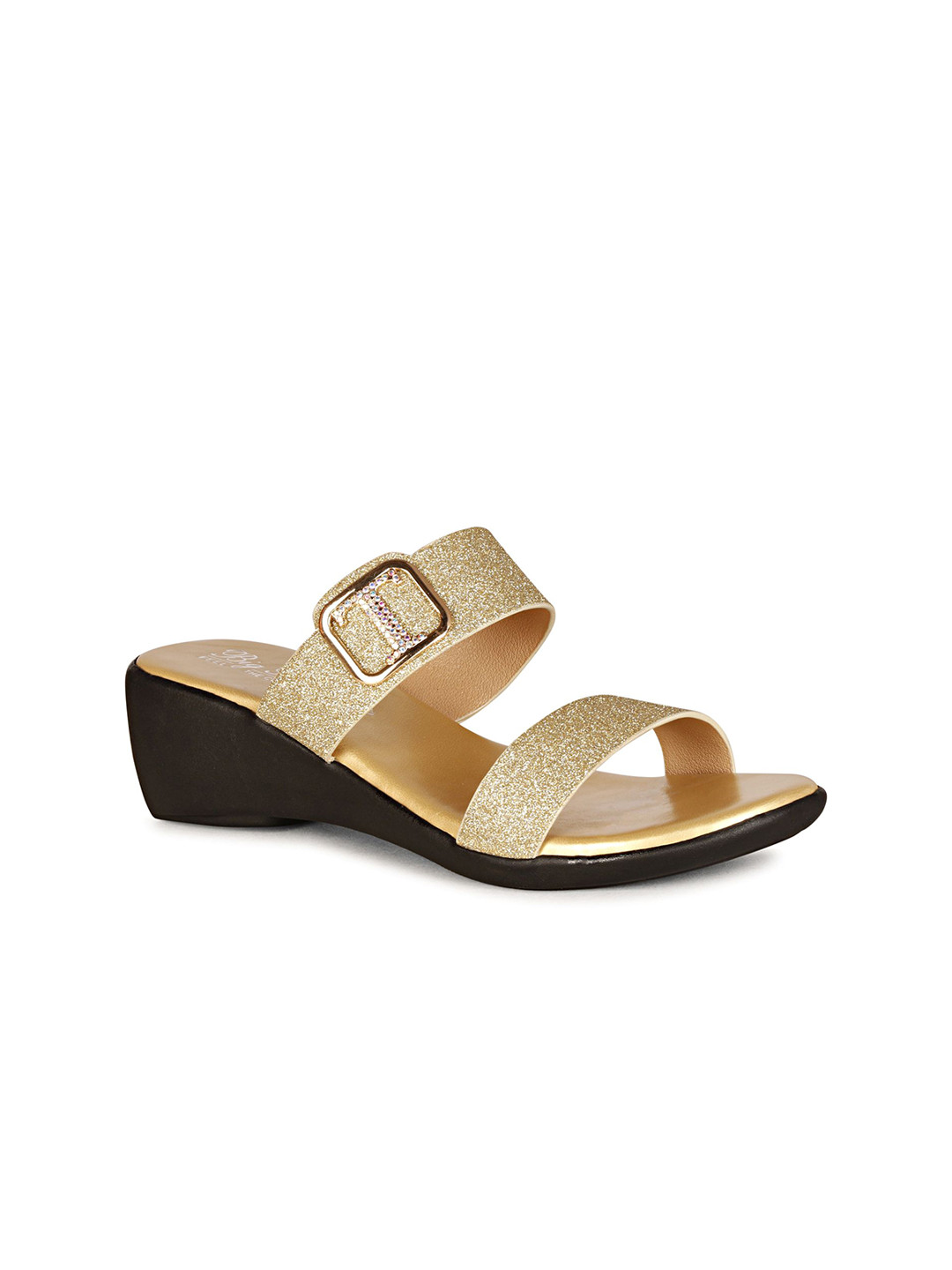 BIG BIRD Embellished Open Toe Wedge Heels Sandals