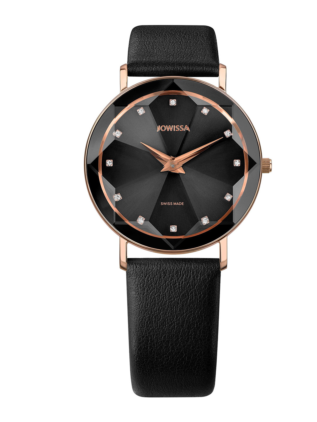 JOWISSA Women Swiss Made Facet Quartz Dial Analog Watch J5.606.L