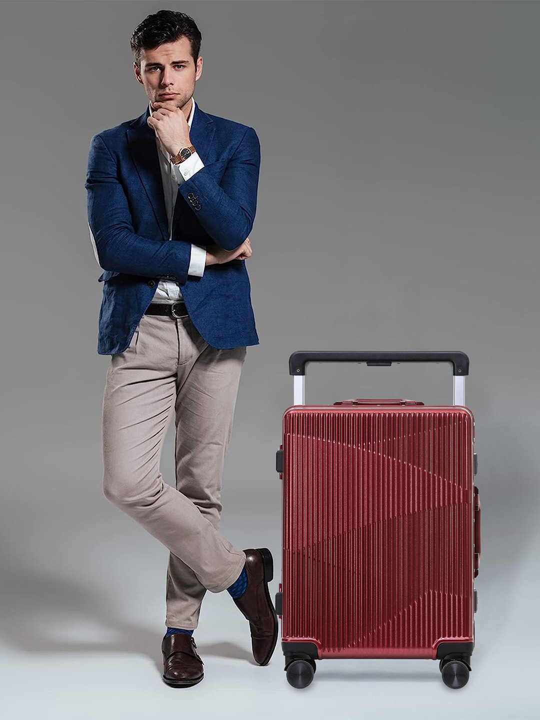 THE CLOWNFISH Aeroglide Hard-Sided Medium Trolley Bag