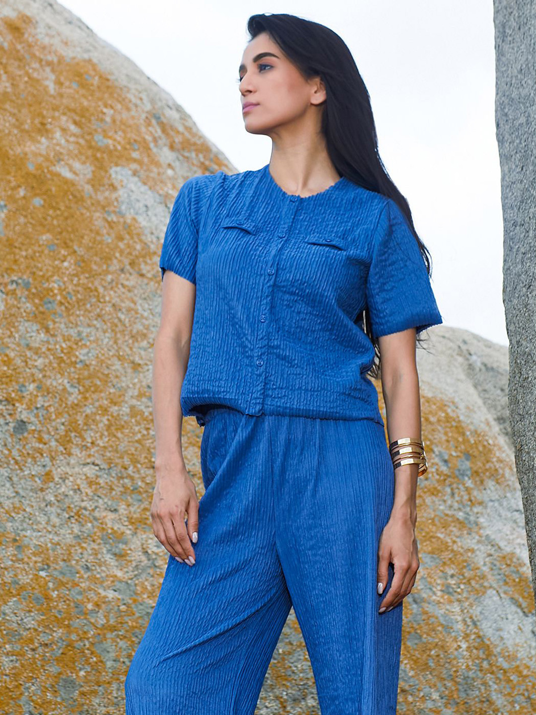 PINACOLADA Creased Shirt With Trouser