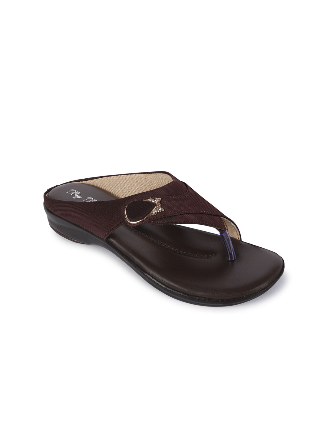 BIG BIRD Women Open Toe Wedge Heel Sandals With Western - Embellished