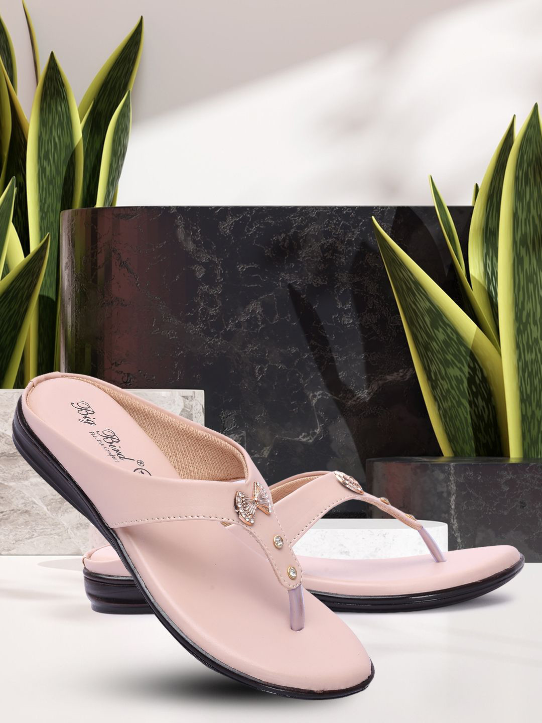 BIG BIRD Printed Slim Heeled with Bows Sandals