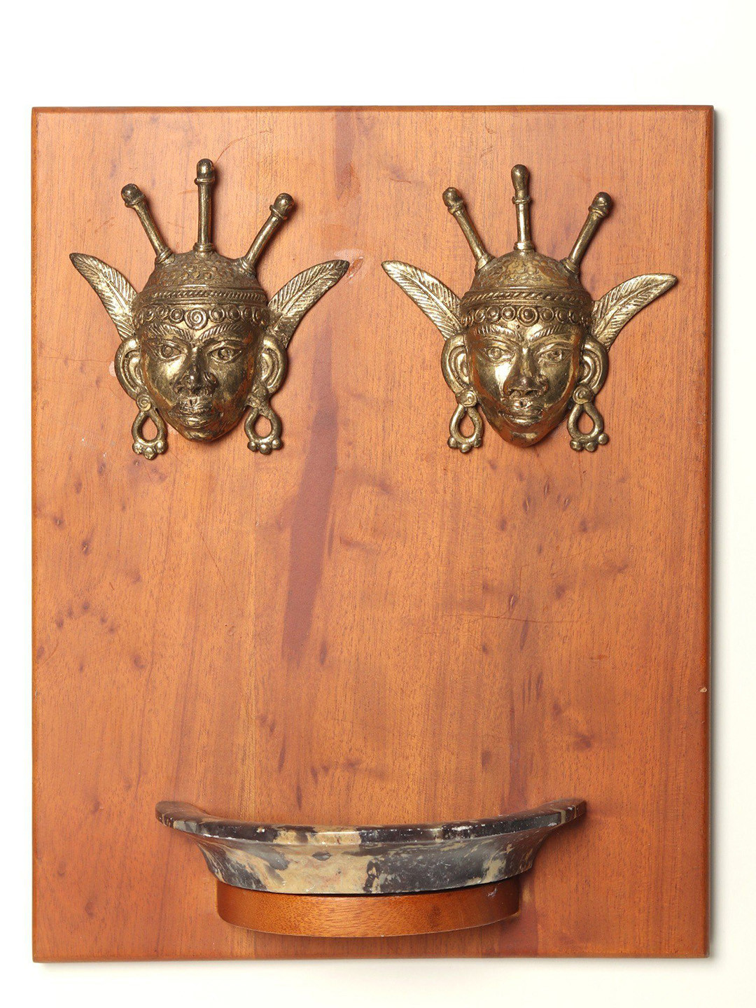 Exotic India Dhokra Art Brass Glossy Hanging Hall Wall Hangings-10In