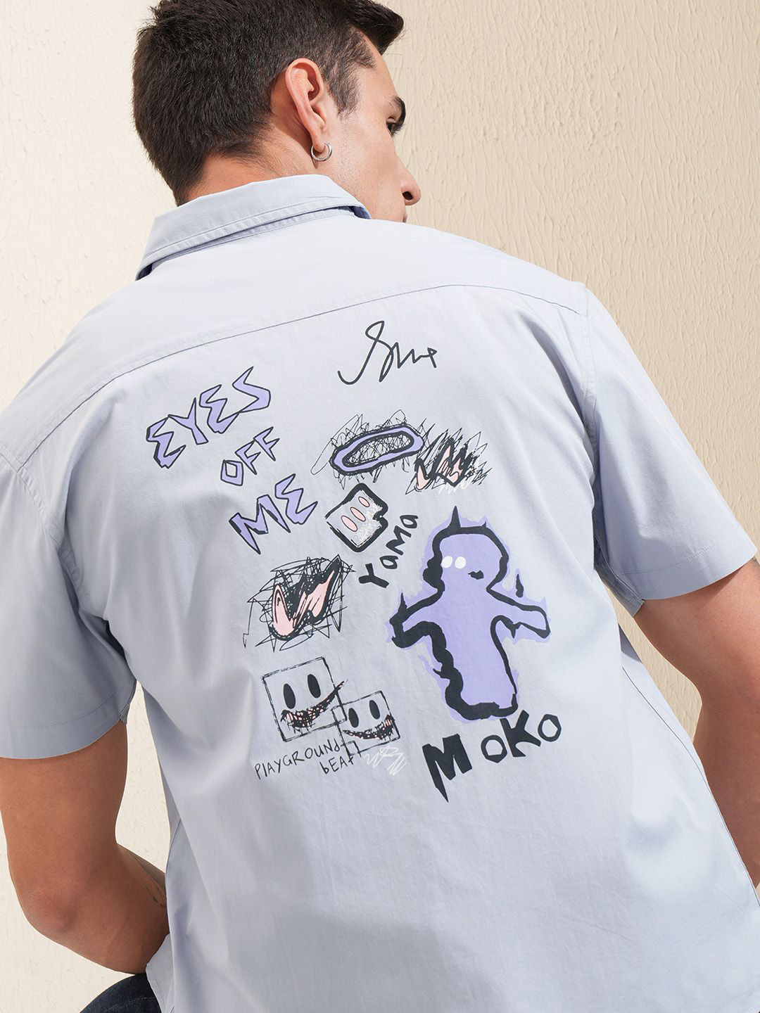 HIGHLANDER Men Logo Placement Relaxed Shirt