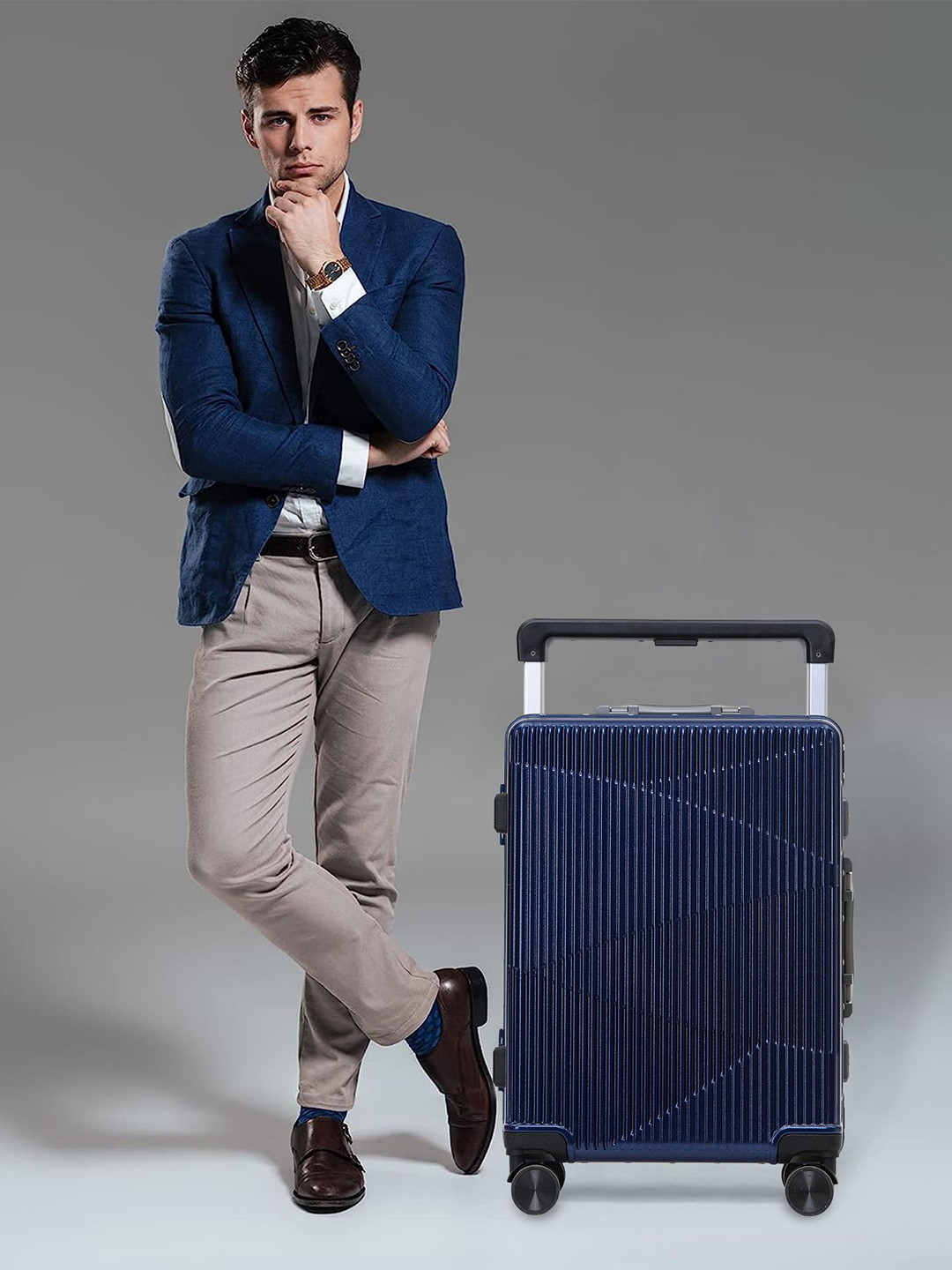 THE CLOWNFISH Aeroglide Hard-Sided Medium Trolley Bag