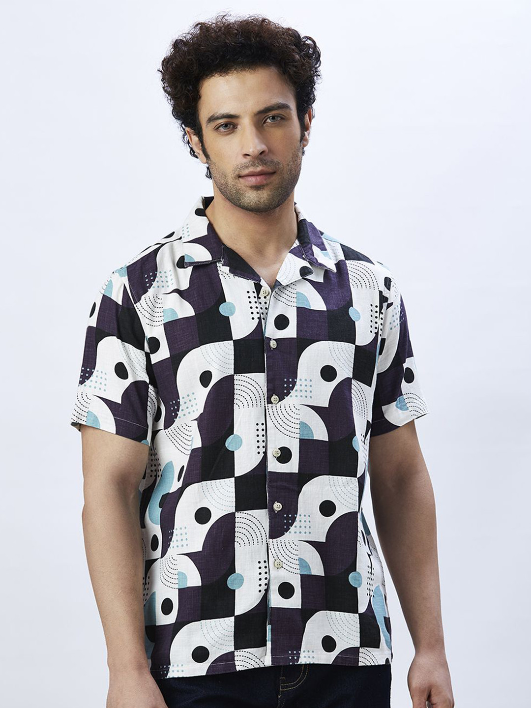 VALEN CLUB Men Relaxed Opaque Printed Casual Shirt