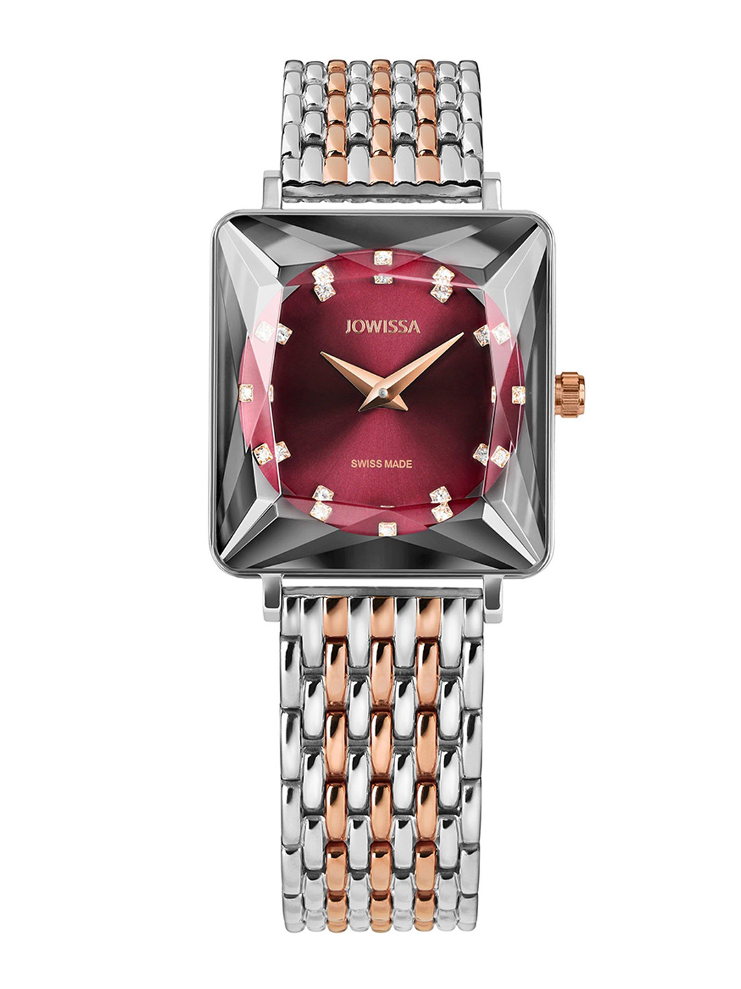 JOWISSA Women Swiss Made Facet Princess Quartz Dial Analog Watch J8.778.M