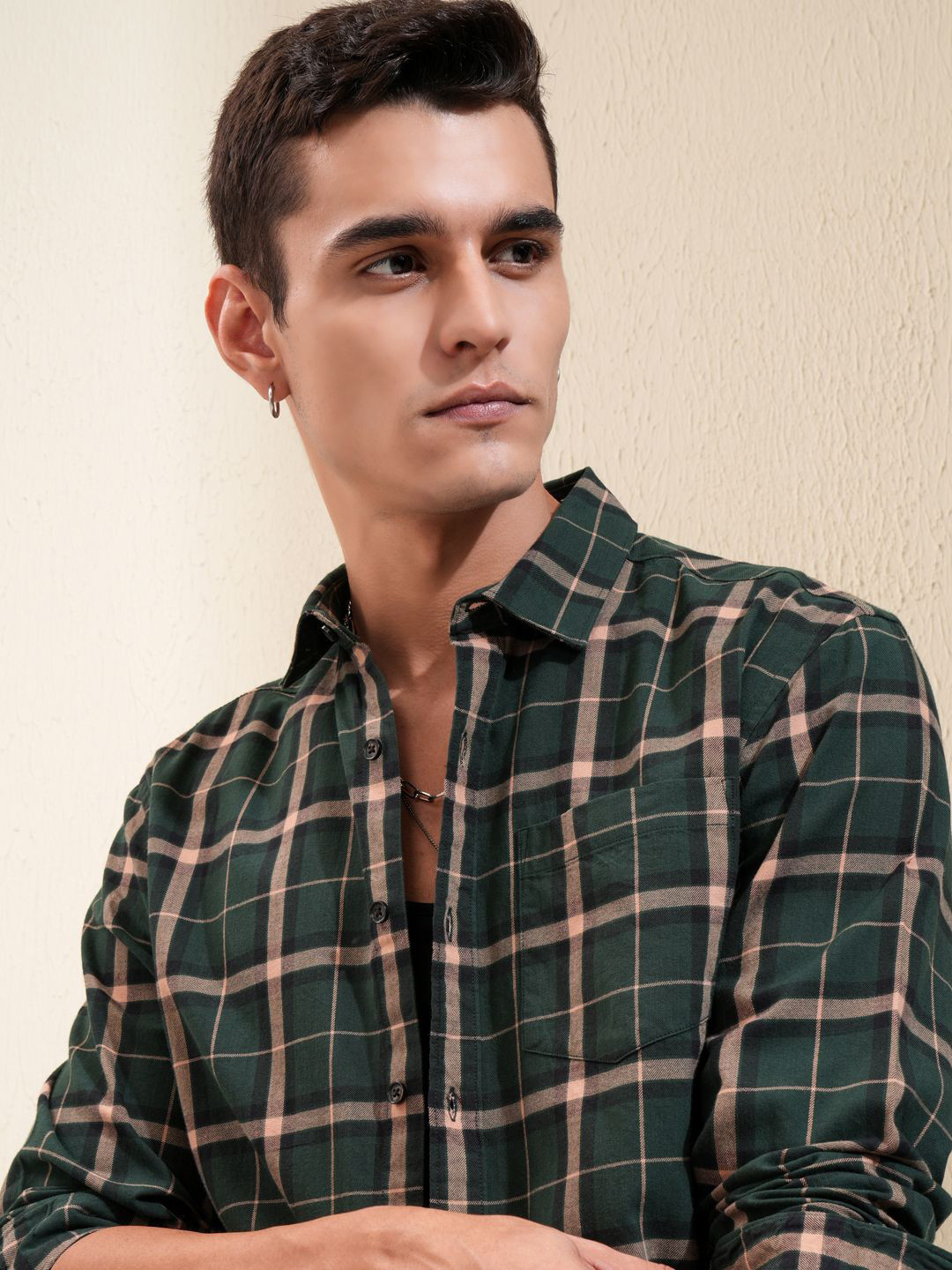 KETCH Men Flannel Checked Relaxed Fit Shirt