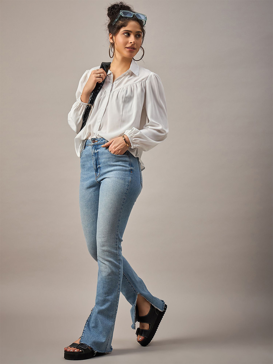 The Roadster Lifestyle Co Shirt Style Collared Tops