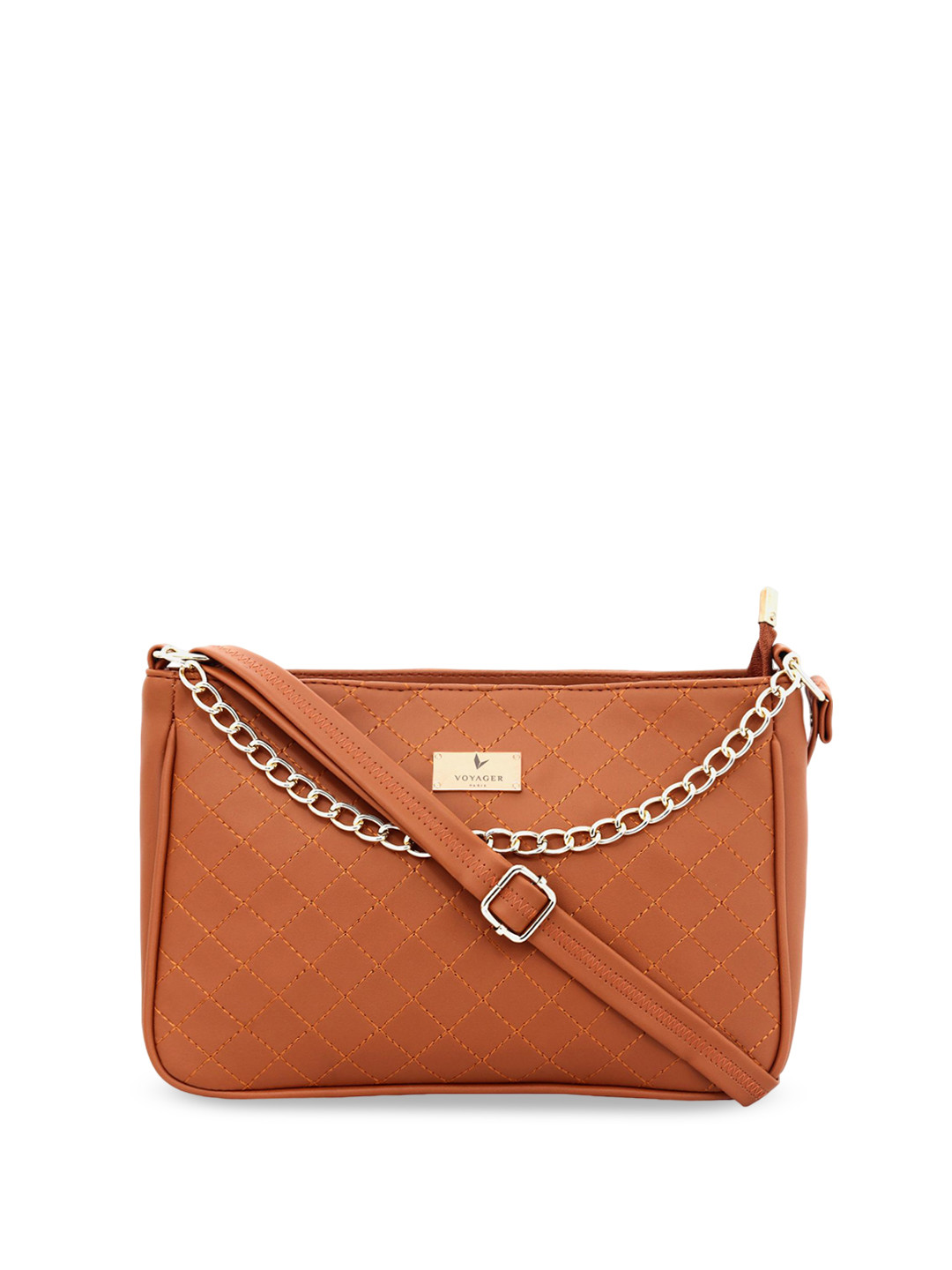 VOYAGER PARIS Juliette Geometric Textured Structured Sling Bag