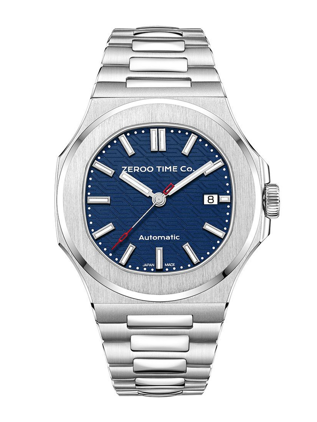 ZEROO Unisex Dial & Stainless Steel Bracelet Style Straps Analogue Automatic Watch ZM003CSDB