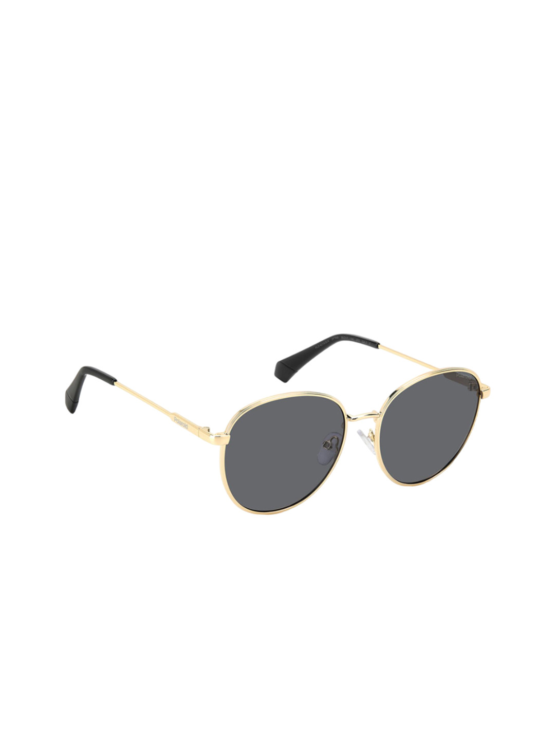 Polaroid Unisex Round UV Protected Sunglasses 2067052F756M9-Grey