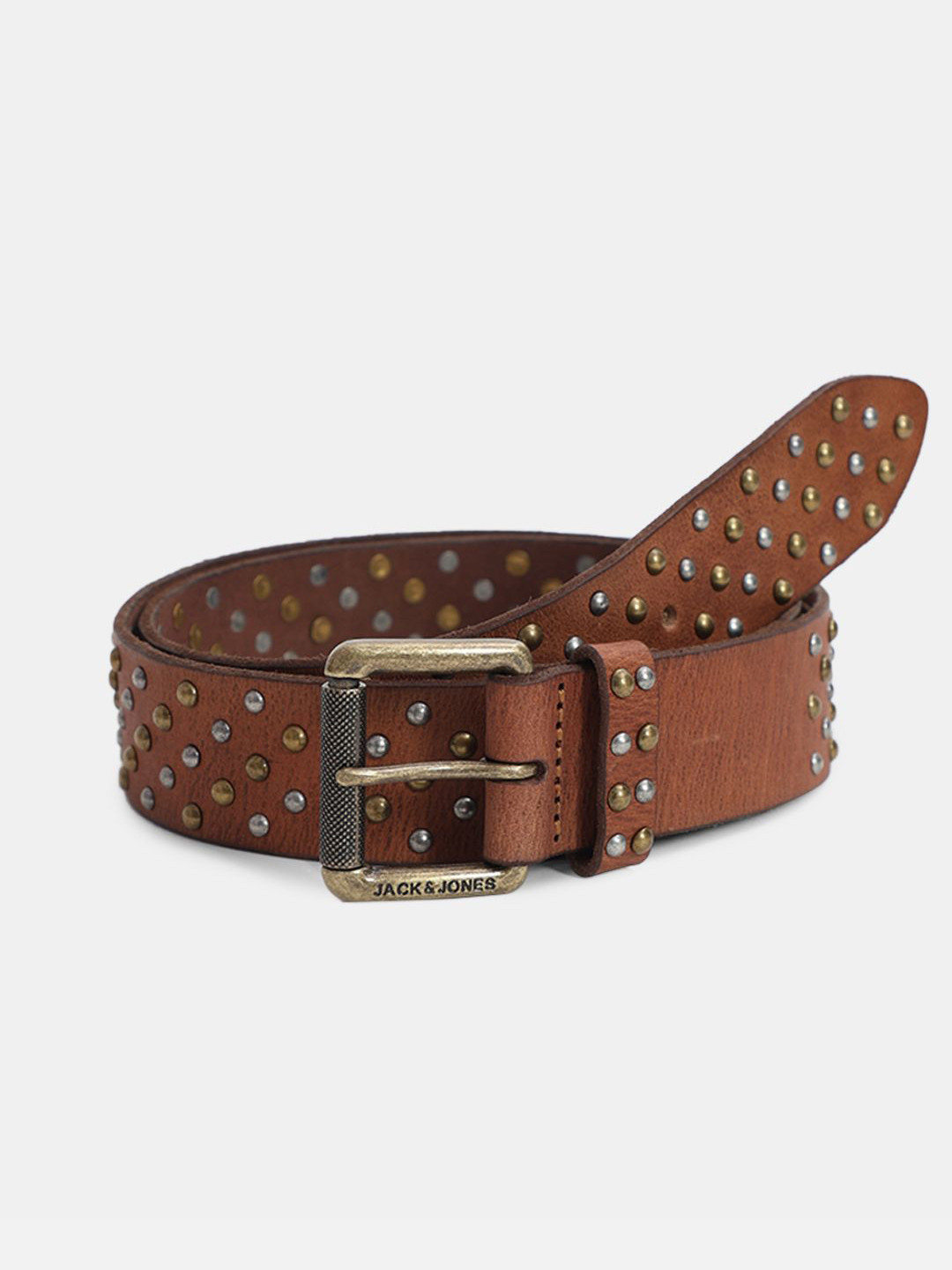 Jack & Jones Men Tang Closure Embellished Casual Belt
