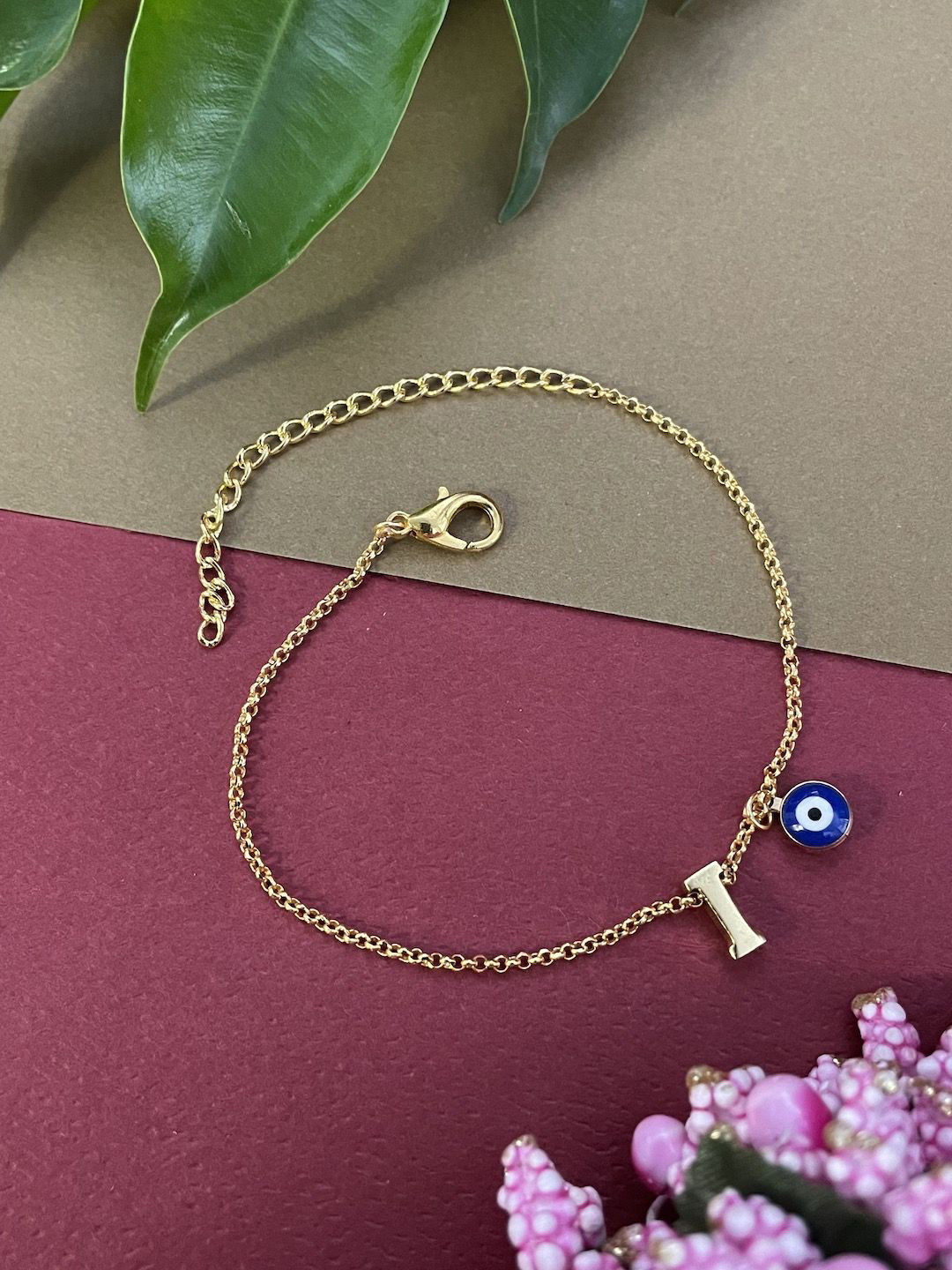 Digital Dress Room I Letter Evil Eye Name Rakhi