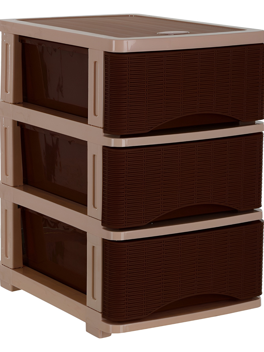 Nayasa Cane Brown  Multi-Compartment Storage Organizer