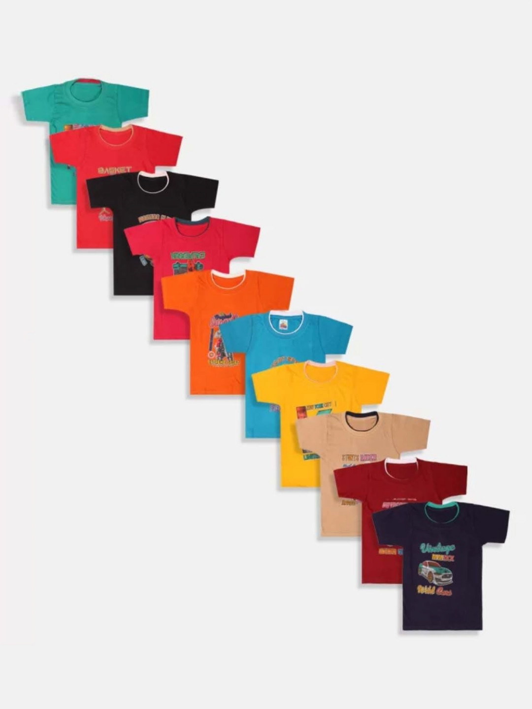 BAESD Kids Typography 10 Printed T-shirt