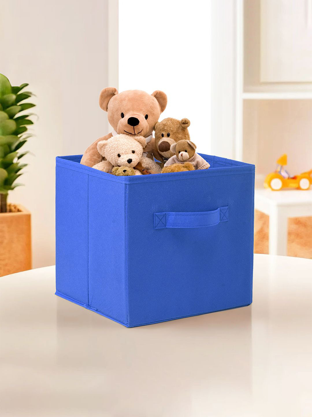 Kuber Industries Blue Foldable Drawer Organisers