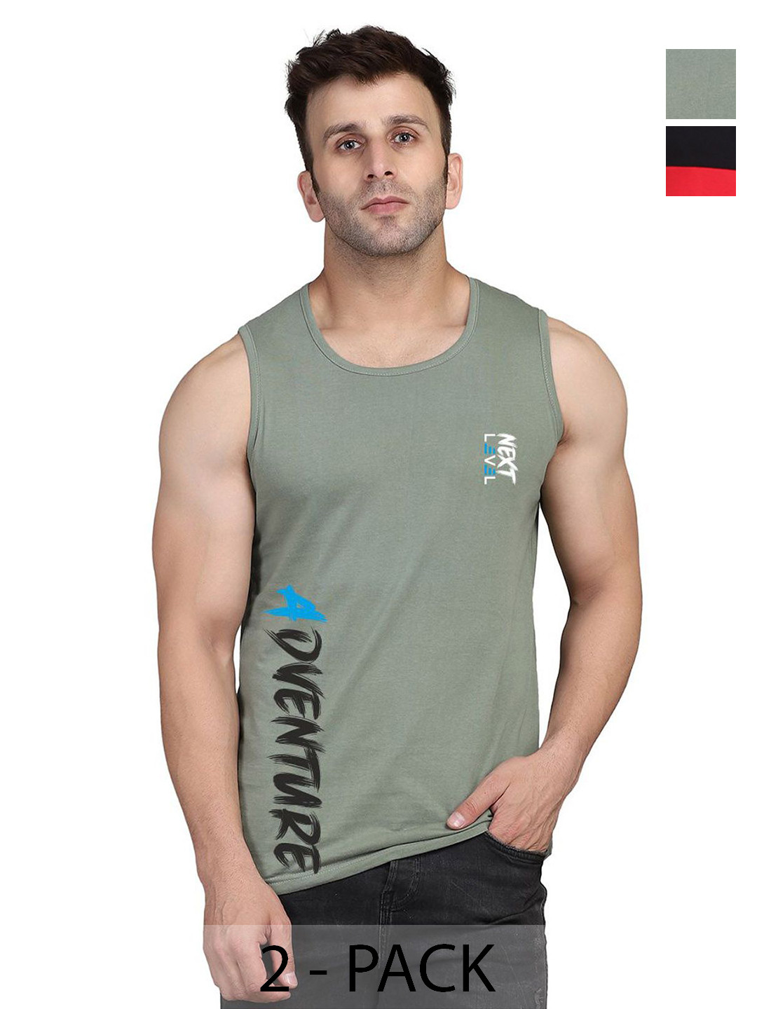 SLOWLORIS Men Typography 2 Applique Slim Fit T-shirt