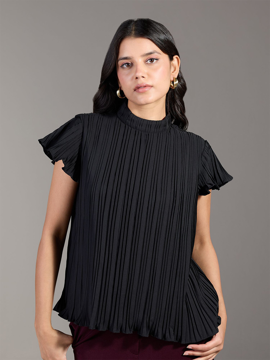 20Dresses Women Self Design High Neck Top